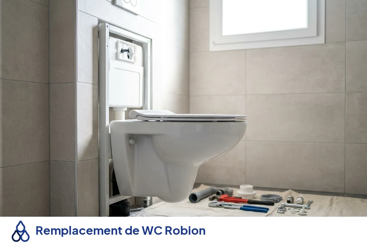 Remplacement de WC à Robion