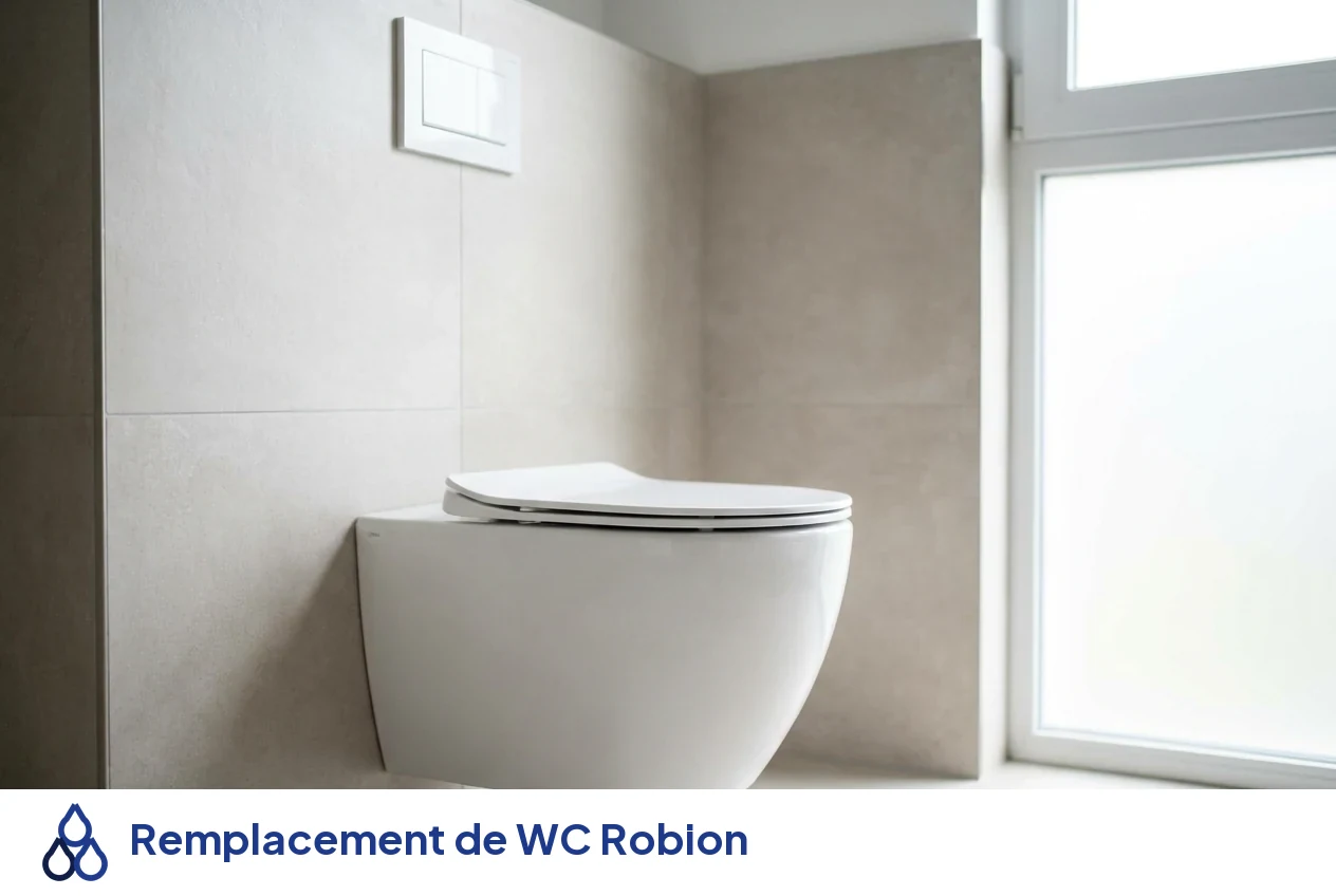 Remplacement de WC à Robion