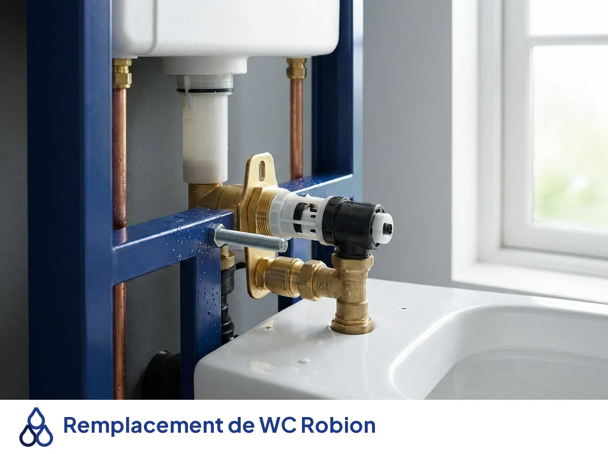 Remplacement de WC à Robion
