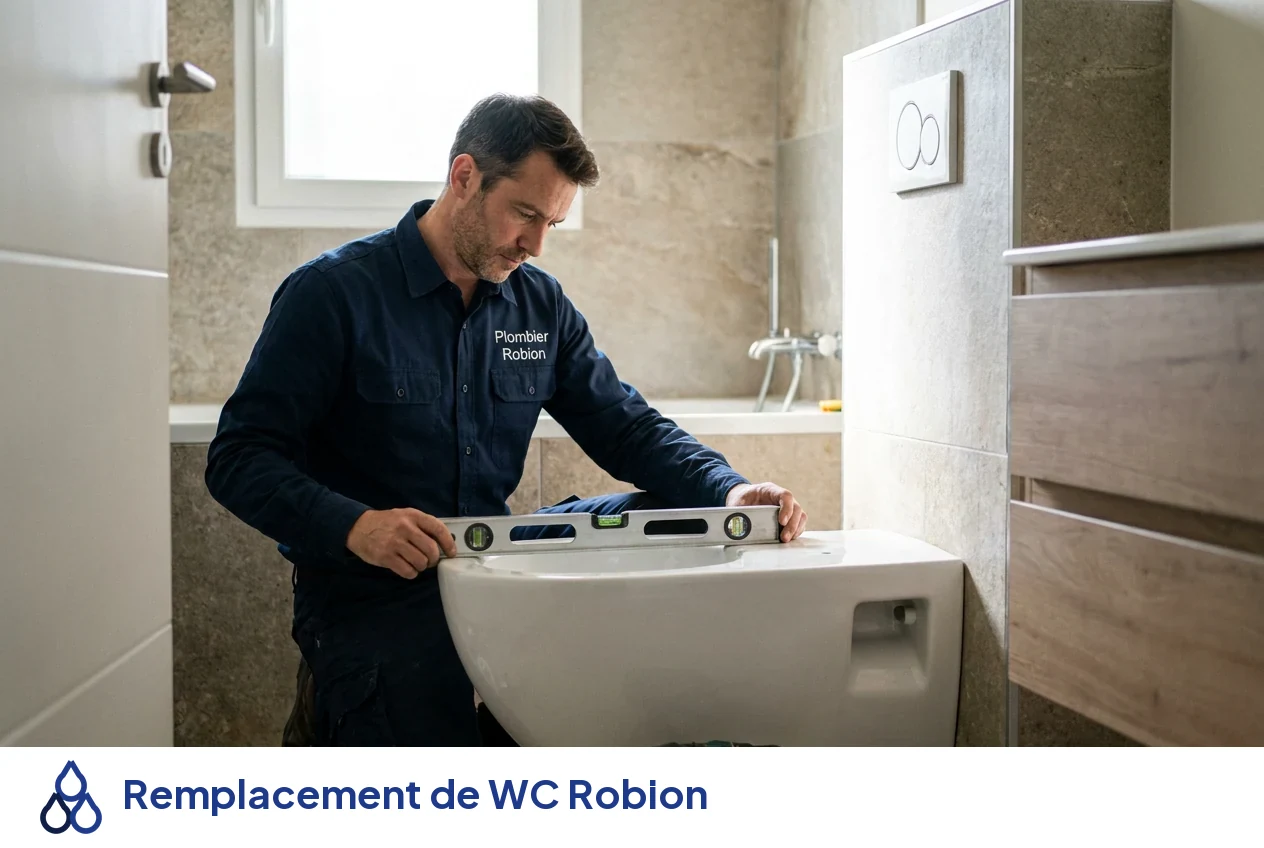 Remplacement de WC à Robion